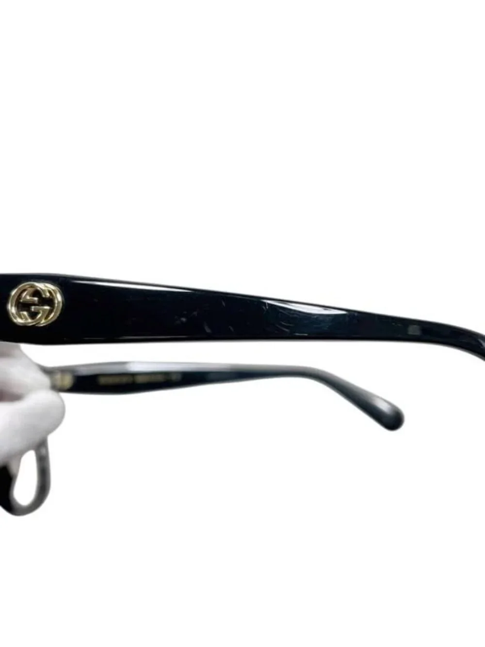 Gucci Sunglasses Black Pink Gradient Interlocking Acetate GG Side Logo Eyewear